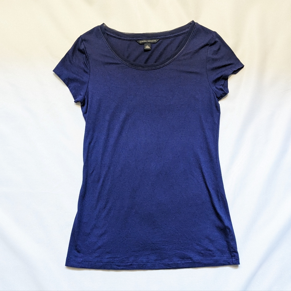Banana Republic Deep Royal Blue Short Sleeve Top Size XS
